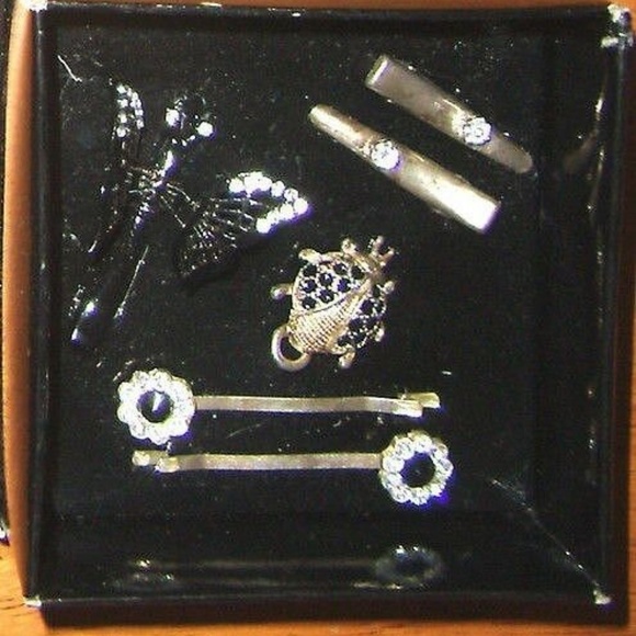 Vintage Rare Butterfly Ladybug 6 Pc Hair Set main image 2